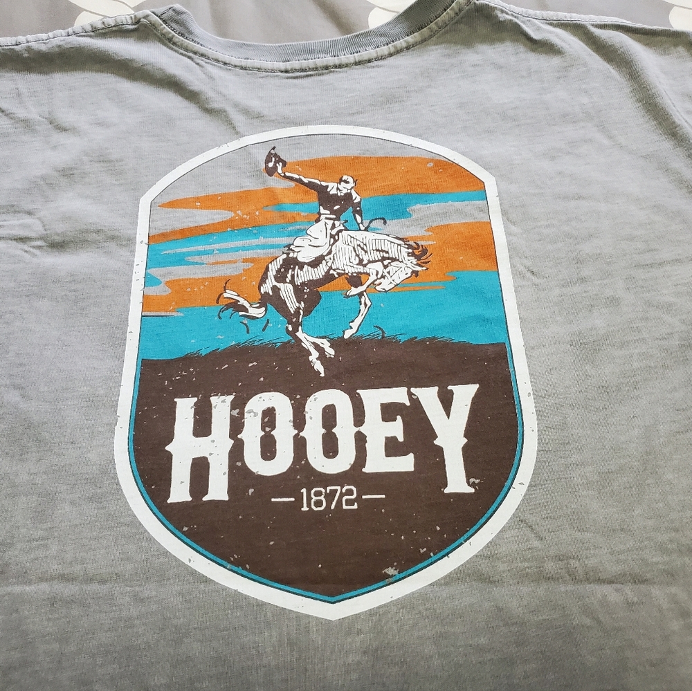 Men's HOOEY Graphic Logo T-Shirt Gray Size XL